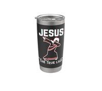 Jésus The True Light Gods Love Christian Easter Christmas Gobelet isotherme en acier inoxydable double paroi