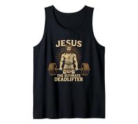 Jésus The Ultimate Deadlifter Christian Fitness Débardeur