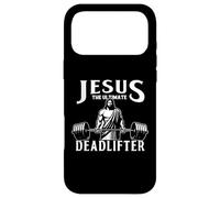 Jesus The Ultimate Deadlifter Funny Christian Workout Gym Coque pour iPhone 17 Pro Max