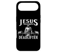 Jesus The Ultimate Deadlifter Funny Christian Workout Gym Coque pour iPhone Air