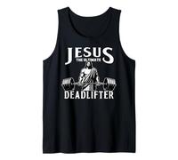 Jesus The Ultimate Deadlifter Funny Christian Workout Gym Débardeur