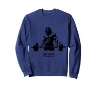 Jesus The Ultimate Deadlifter - Graphique Amusant d'haltérophilie Sweatshirt