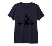 Jesus The Ultimate Deadlifter - Graphique Amusant d'haltérophilie T-Shirt Haut de Gamme