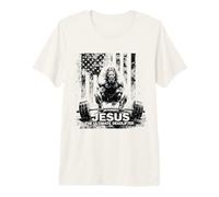Jesus The Ultimate Deadlifter - Graphique Amusant d'haltérophilie T-Shirt Haut de Gamme