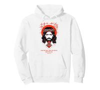 Jesus The Way Christian Gothic John 14:6 Verse biblique Blanc Sweat à Capuche
