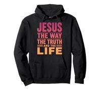 Jésus The Way The Life Christian Sweat à Capuche