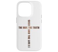 Jesus The Way The Truth and The Life - John 14:6 Cross Coque pour iPhone 14 Pro