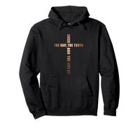 Jesus The Way The Truth and The Life - John 14:6 Cross Sweat à Capuche
