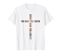 Jesus The Way The Truth and The Life - John 14:6 Cross T-Shirt