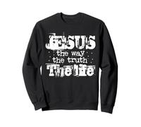 Jésus The Way The Truth The Life Christian Bible Verse John Sweatshirt