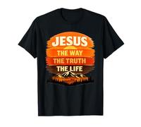 Jésus The Way The Truth The Life Christian Faith Apparel T-Shirt