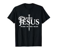 Jésus The Way The Truth The Life Christian Faith T-Shirt