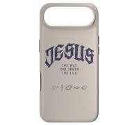 Jésus The Way The Truth The Life Christian Grunge on Back Coque pour iPhone Air