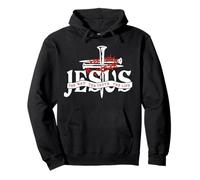 Jésus The Way The Truth The Life Faith Message Sweat à Capuche