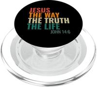 Jesus The Way The Truth The Life John 14:6 Inspiration PopSockets PopGrip pour MagSafe