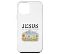 Jesus The Way The Truth The Life Watercolor Mountains Coque pour iPhone 12 Mini