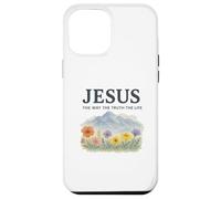 Jesus The Way The Truth The Life Watercolor Mountains Coque pour iPhone 12 Pro Max