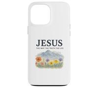 Jesus The Way The Truth The Life Watercolor Mountains Coque pour iPhone 13 Pro Max