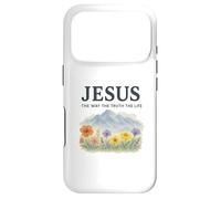 Jesus The Way The Truth The Life Watercolor Mountains Coque pour iPhone 17 Pro