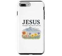 Jesus The Way The Truth The Life Watercolor Mountains Coque pour iPhone 7 Plus/8 Plus
