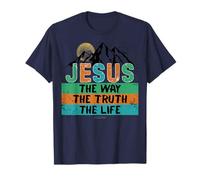 Jesus The Way, Truth, and Life John 14:6 Écriture Design T-Shirt