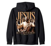 Jesus The Way Truth Life John 14:6 Pâques Sweat à Capuche