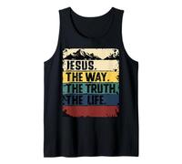 Jesus The Way Truth Life Women Men Kids Christian Worship Débardeur