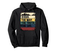 Jesus The Way Truth Life Women Men Kids Christian Worship Sweat à Capuche