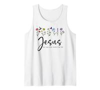 Jesus The Way Truth The Life Christian Bible Verse God Quote Débardeur