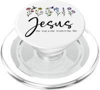 Jesus The Way Truth The Life Christian Bible Verse God Quote PopSockets PopGrip pour MagSafe