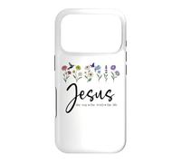 Jesus The Way Truth The Life Christian Bible Verse John 14:1 Coque pour iPhone 17 Pro