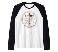 Jesus The Way Truth The Life T-Shirt Manche Raglan