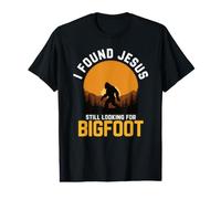 Jésus Trouve Toujours à la Recherche de Bigfoot Camping Randonnée T-Shirt Graphique avec Valeur