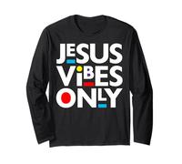 Jesus Vibes Only Christ Christian Prient Croire Hommes Femmes Enfants Manche Longue
