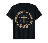 Jésus Vivant Preuve d'un Dieu Aimant Croix chrétienne T-Shirt