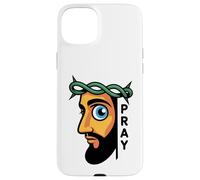 Jésus voit Tout - Funny Prier Christian Faith Coque pour iPhone 15 Plus