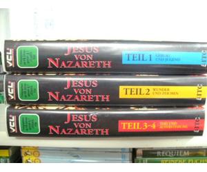 Jesus von Nazareth~ 3 Vidéocassette n ~ Geburt und Jugend ~ Wunder und Zeichen ~ Tod und Auferstehung - Import Allemagne