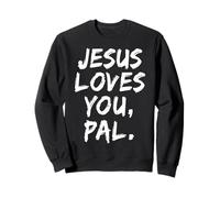 Jésus Vous Aime Copain chrétien croyant Foi Dieu Religieux Sweatshirt