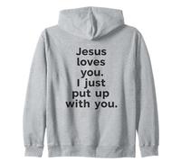 Jésus Vous Aime, croyant de Foi chrétienne Sweat à Capuche