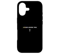 Jésus Vous Aime et Nous Vous Aimons Croix chrétienne Vous n'êtes Pas Seul Coque pour iPhone 17