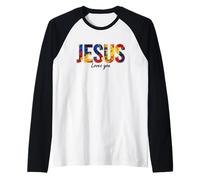 Jésus Vous Aime Foi chrétienne Dieu Évangile église Manche Raglan