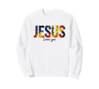Jésus Vous Aime Foi chrétienne Dieu Évangile église Sweatshirt