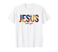 Jésus Vous Aime Foi chrétienne Dieu Évangile église T-Shirt