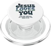 Jésus Vous Aime Les UNS Les Autres chrétiens PopSockets PopGrip pour MagSafe