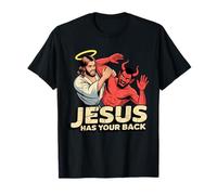 Jésus Vous soutient - Jésus vainc Le Diable T-Shirt