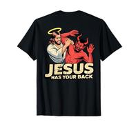 Jésus Vous soutient - Jésus vainc Le Diable T-Shirt