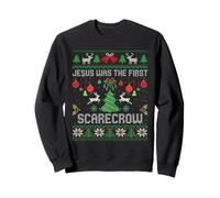 Jesus Was The First Scarecrow Pull de Noël Moche Sweatshirt