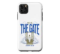 Jesus Way The Gate Citation du Verset de la Bible catholique John 10 19 Coque pour iPhone 11 Pro Max
