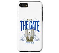 Jesus Way The Gate Citation du Verset de la Bible catholique John 10 19 Coque pour iPhone SE (2020) / 7/8
