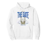 Jesus Way The Gate Citation du Verset de la Bible catholique John 10 19 Sweat à Capuche